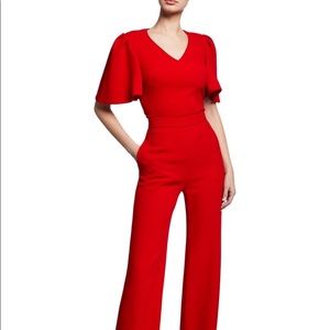 NEW NWT Brandon Maxwell Top Cherry Flutter Sleeve Blouse